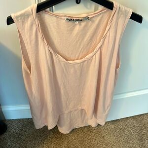 Pam & Gela cotton high-low shirt